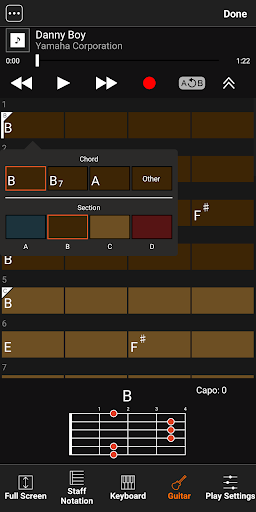 Chord Tracker ekran görüntüsü