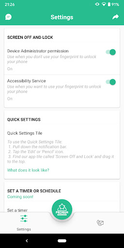 Screen Off and Lock ekran görüntüsü