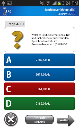 Funkbetriebszeugnis LRC ekran görüntüsü