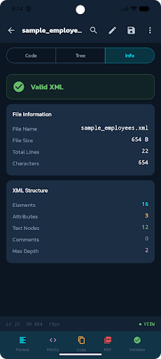 XML Viewer ekran görüntüsü