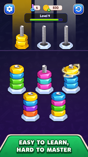 Bolt Sort: Stacking Puzzle ekran görüntüsü