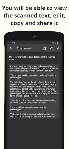 OCR Text Scanner ekran görüntüsü