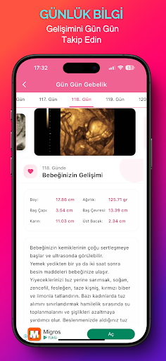 Gün Gün Gebelik Takibi Pro ekran görüntüsü