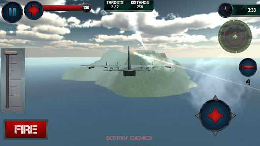 Airplane Gunship Simulator 3D ekran görüntüsü