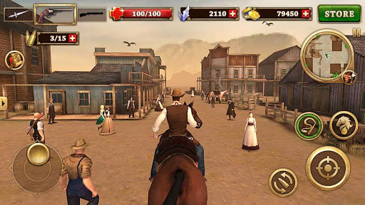 Batı silahşör West Gunfighter ekran görüntüsü