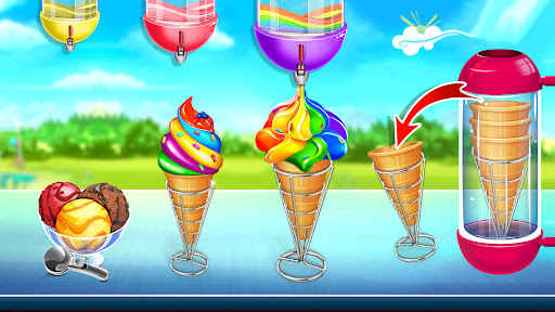 Ice Cream Cone-Ice Cream Games ekran görüntüsü