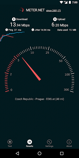 Internet speed test by Meter.n ekran görüntüsü