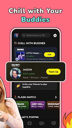 CastChat, Maç ve Sesli Sohbet ekran görüntüsü