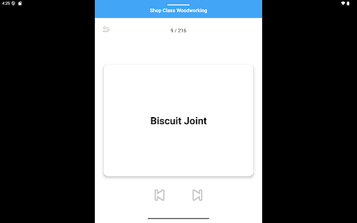 Shop Woodworking FlashCards ekran görüntüsü