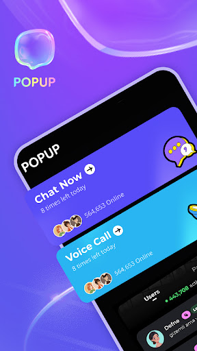 PopUp-Sohbet, Arkadaş, Eşleşme ekran görüntüsü