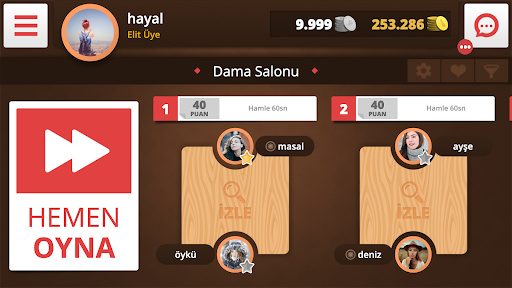 Dama Online ekran görüntüsü