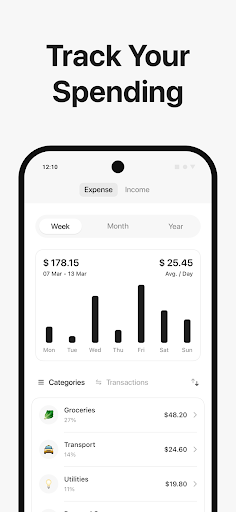 Expense tracker - Finza ekran görüntüsü