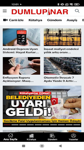 Dumlupınar Gazetesi ekran görüntüsü