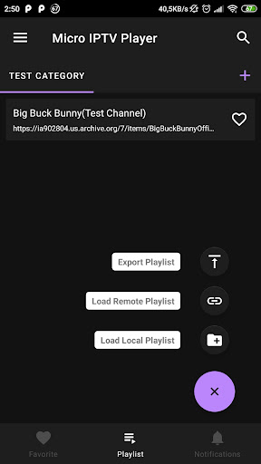 IPTV Player ekran görüntüsü