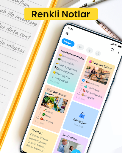 Easy Notes: Not Defteri Notlar ekran görüntüsü