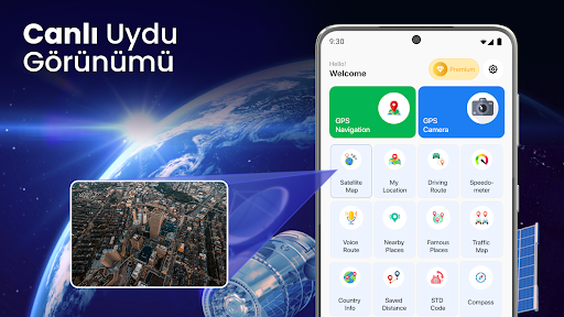 Canlı Uydu Görünümü, 3D Harita ekran görüntüsü