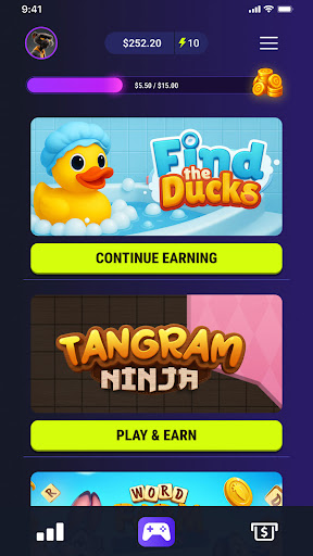 Game Cashouts ekran görüntüsü