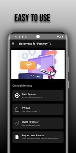 Remote for Fastway tv ekran görüntüsü