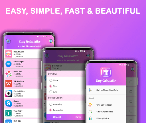 Easy Uninstaller App Uninstall ekran görüntüsü