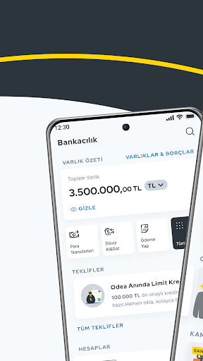 Odea Mobil Bankacılık ekran görüntüsü