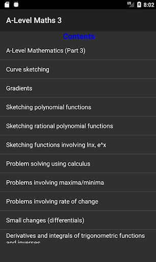 A-Level Mathematics (Part 3) ekran görüntüsü