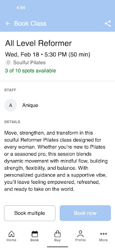SOULFUL PILATES ekran görüntüsü