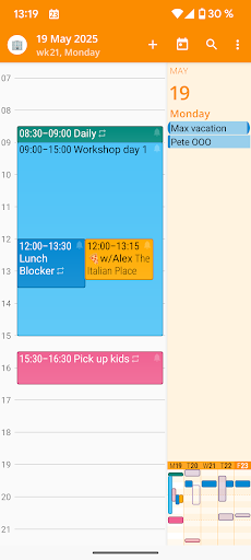 aCalendar - your calendar ekran görüntüsü