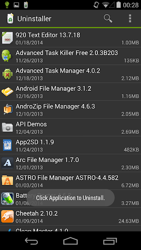 Uninstaller ekran görüntüsü