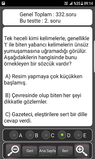 TYT ve AYT Türkçe Soru Bankası ekran görüntüsü