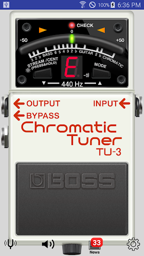 BOSS Tuner ekran görüntüsü