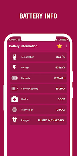 Superbattery ve şarj monitörü ekran görüntüsü