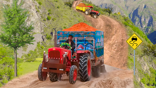 Farming Tractor Trolley Game ekran görüntüsü