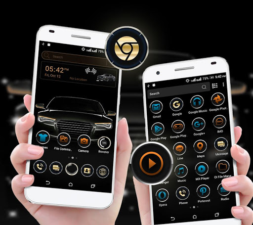 Black Car Launcher Theme ekran görüntüsü
