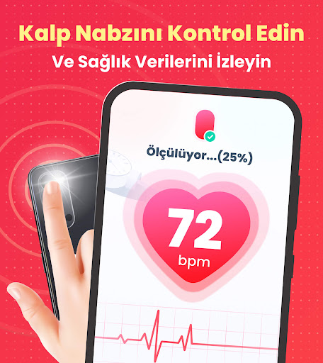 Nabız ölçer: Nabız monitörü ekran görüntüsü