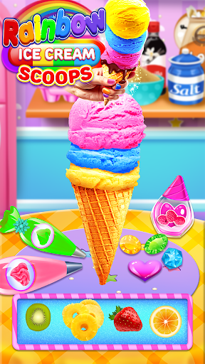 Rainbow Ice Cream Scoops ekran görüntüsü
