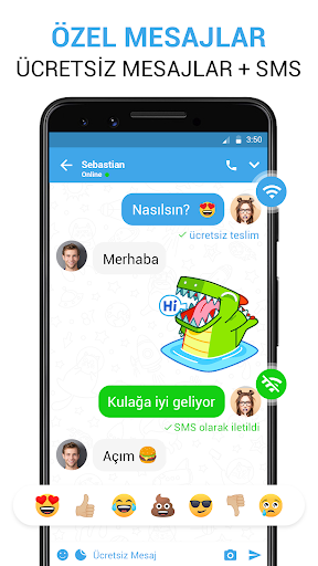 Messenger - Metin mesajları ekran görüntüsü