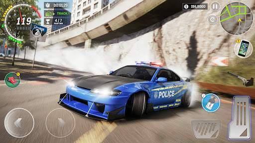 Police Car Chase Drift Games ekran görüntüsü
