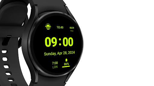 Slicky Clock Digital Watchface ekran görüntüsü
