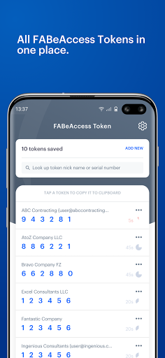 FABeAccess Token App ekran görüntüsü
