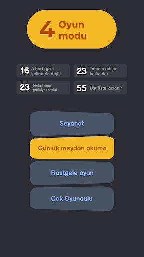 Wordly türkçe - kelime oyunu ekran görüntüsü