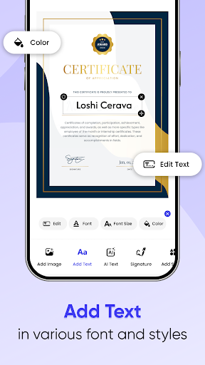 AI Certificate Maker : AI Card ekran görüntüsü