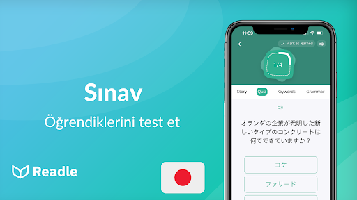 Readle Japonca Öğren: N5-N2 ekran görüntüsü