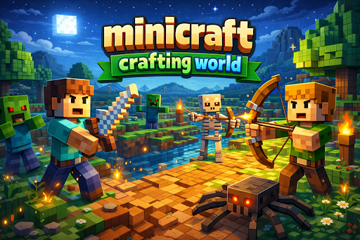 Minicraft crafting world ekran görüntüsü