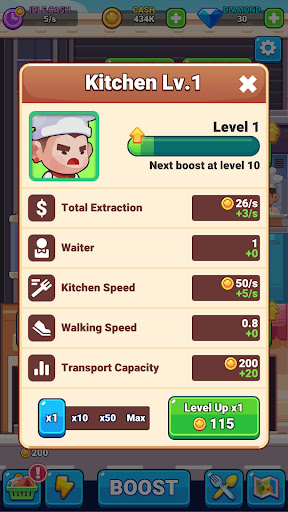 IdleRestaurant - magnate games ekran görüntüsü