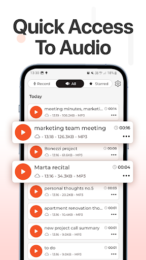 Voice Recorder - XVoice ekran görüntüsü