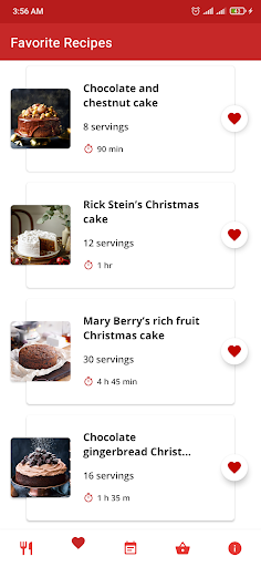 Christmas Cake Recipe App ekran görüntüsü