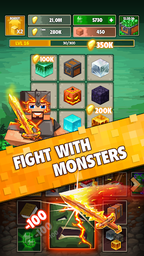 Minetap 3D: Idle-Merge RPG ekran görüntüsü