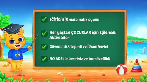 Matematik oyunları için çocuk ekran görüntüsü