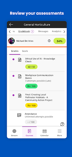Blackboard ekran görüntüsü