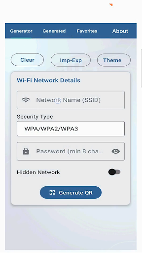WiFi QR Generator Pro ekran görüntüsü